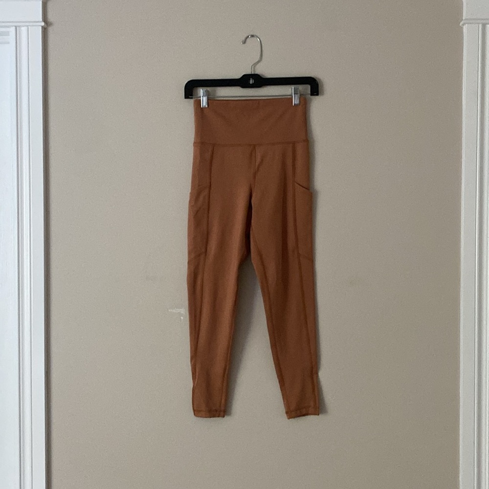 American Eagle The Everything Pocket Leggings Beige Tan Leggings